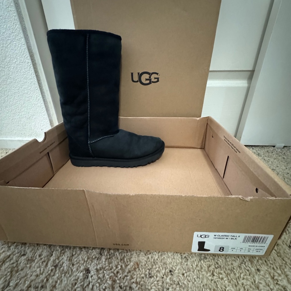 UGG Black Classic Tall II Boots